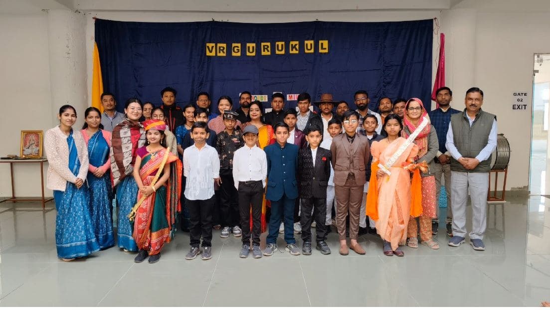 Students at the fancy dress competition